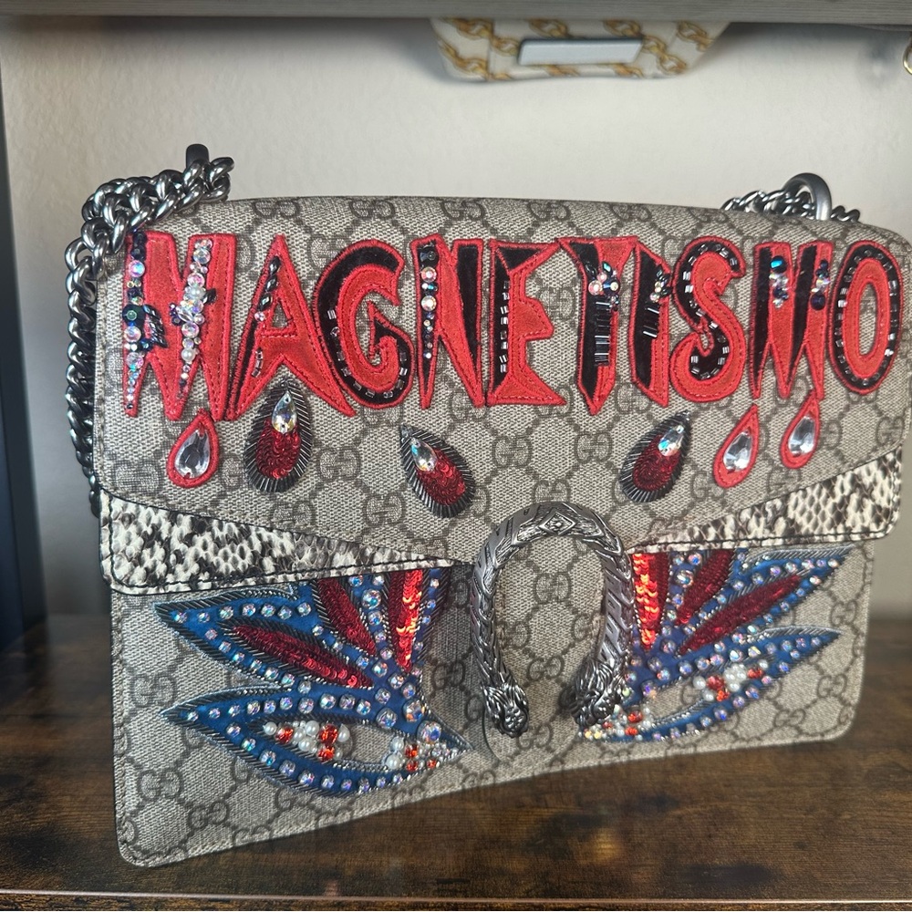 Rare Authentic Gucci Dionysus Python Embroidered … - image 2